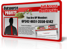 outsource profits membership card